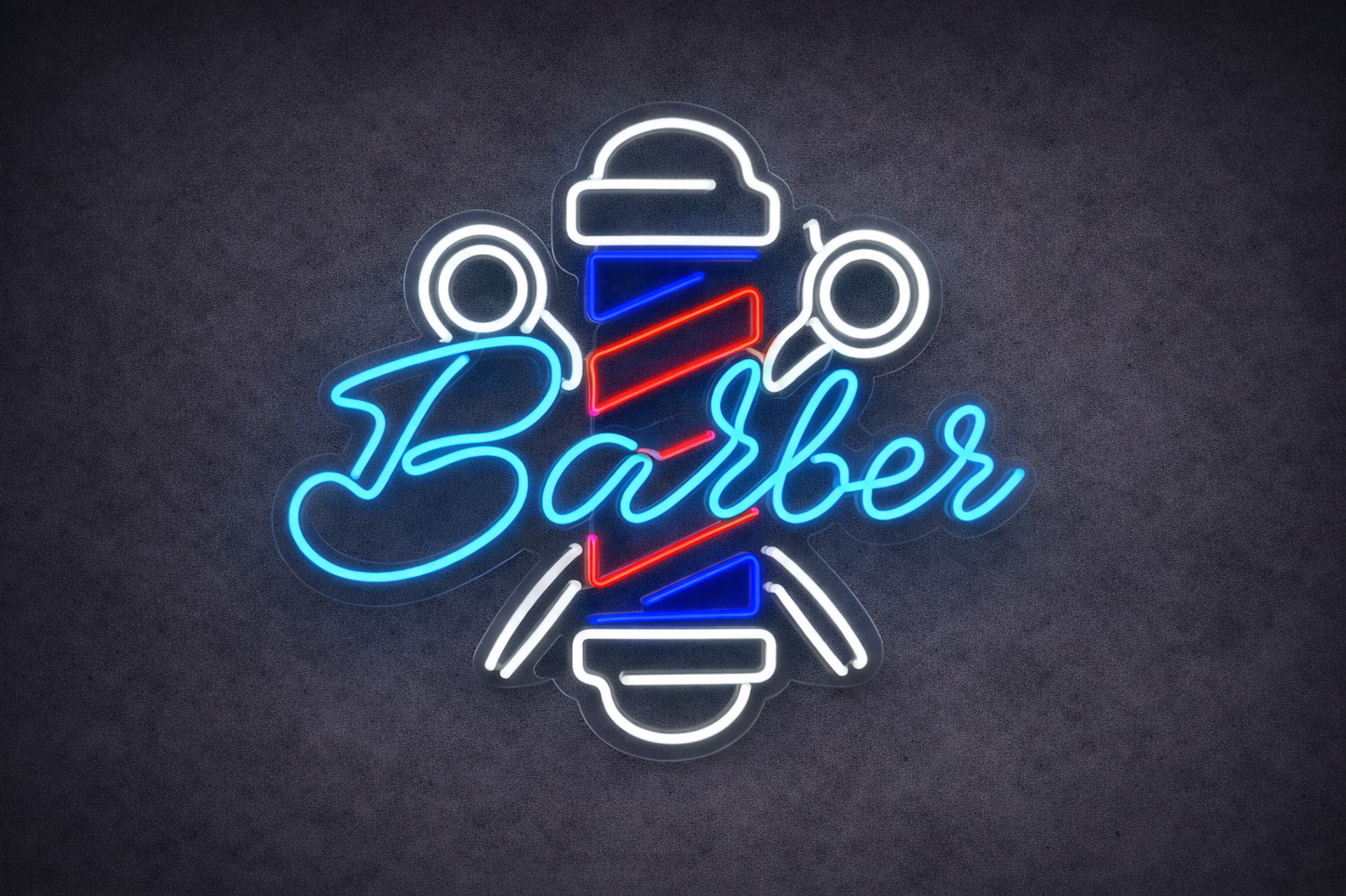 Barber Shop Neon LED Tabela – Berber Dükkanı Dekoratif Işıklı Tabela