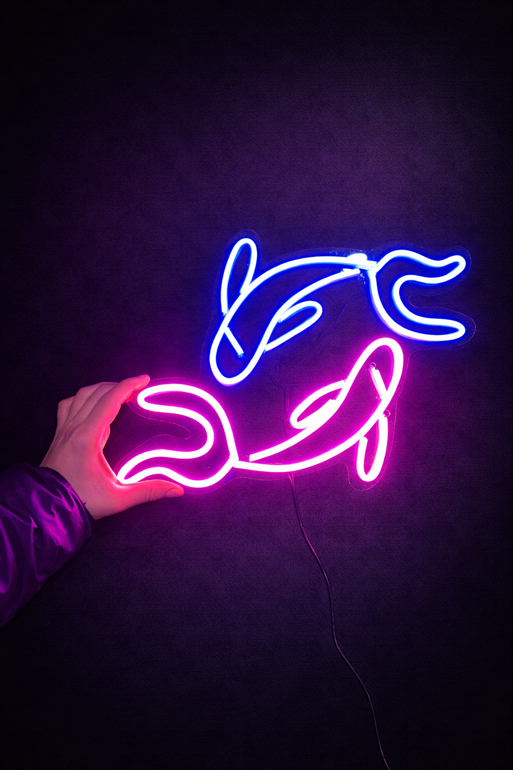 Fish Spa Neon LED Tabela – Doktor Balık Spa Duvar Dekoru
