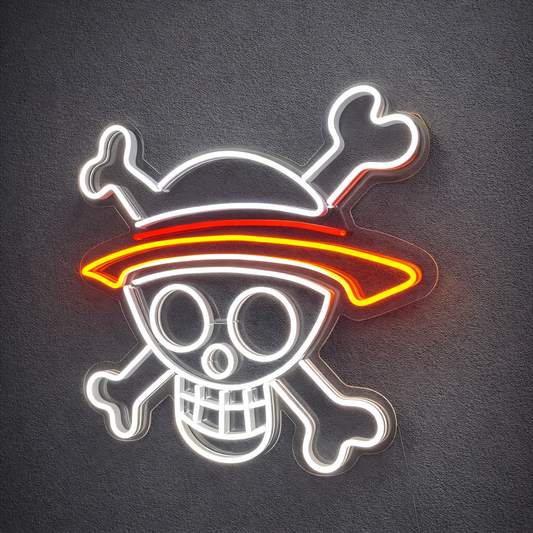 One Piece Luffy Neon LED Tabela – Anime Oda Dekoru