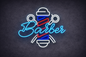 Barber Shop Neon LED Tabela – Berber Dükkanı Dekoratif Işıklı Tabela