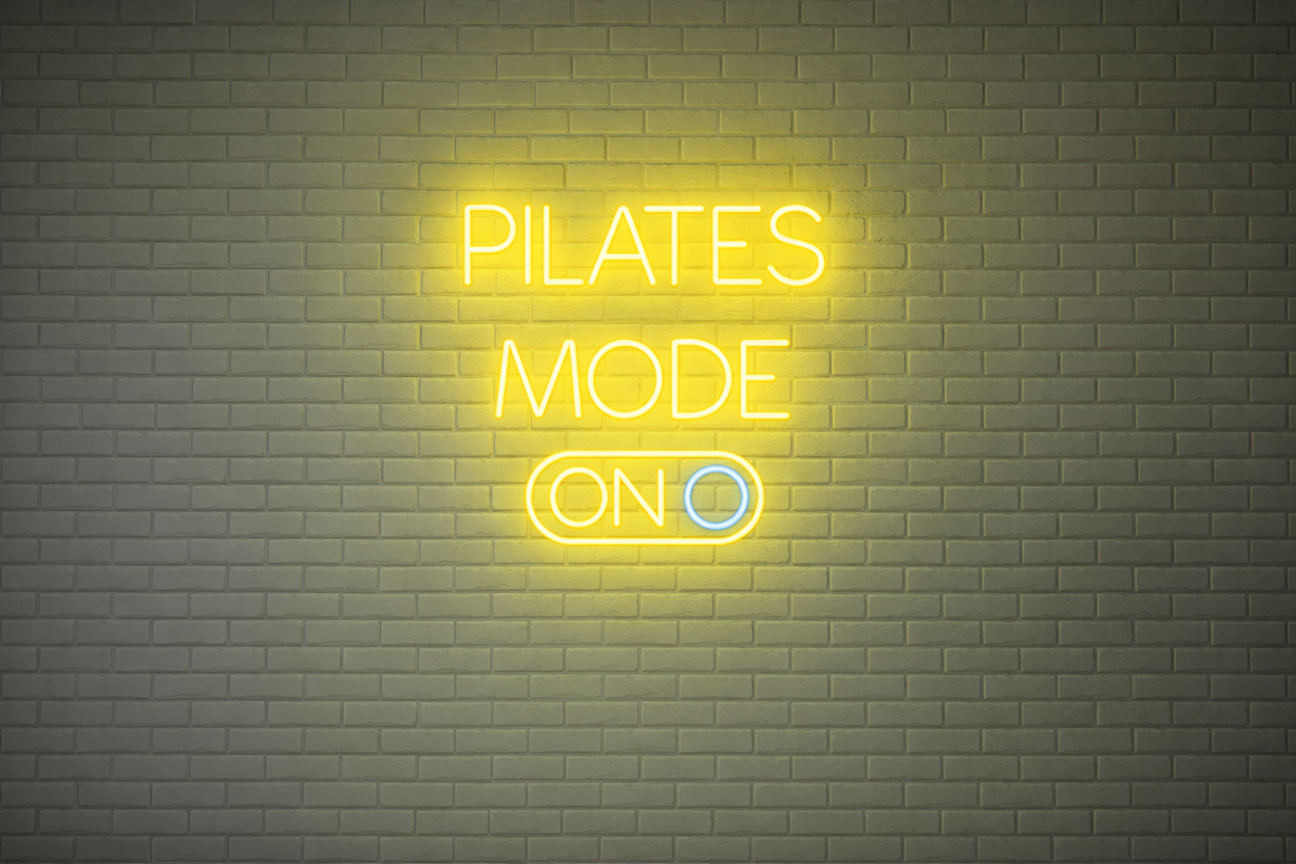Pilates Mode On Neon LED Tabela – Pilates Stüdyo Duvar Dekoru