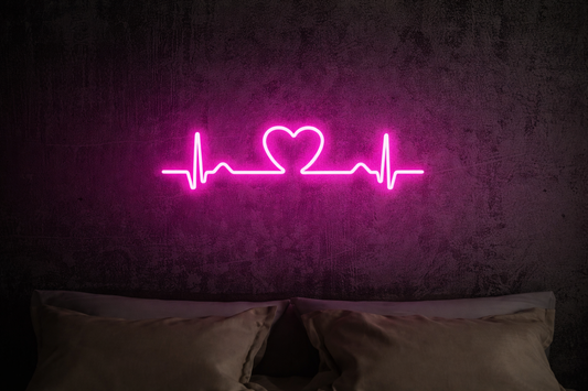 Neon Led Duvar Yazısı Dekoratif Işıklı Gece Lambası Duvar Süsü Love Rhythm