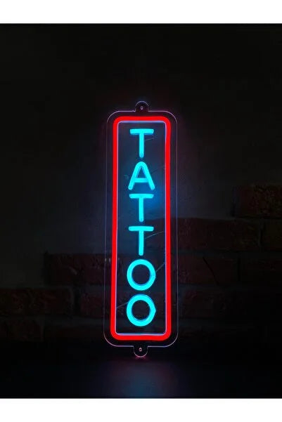 Tatto Yazılı Neon Tabela  Tatto & Studio